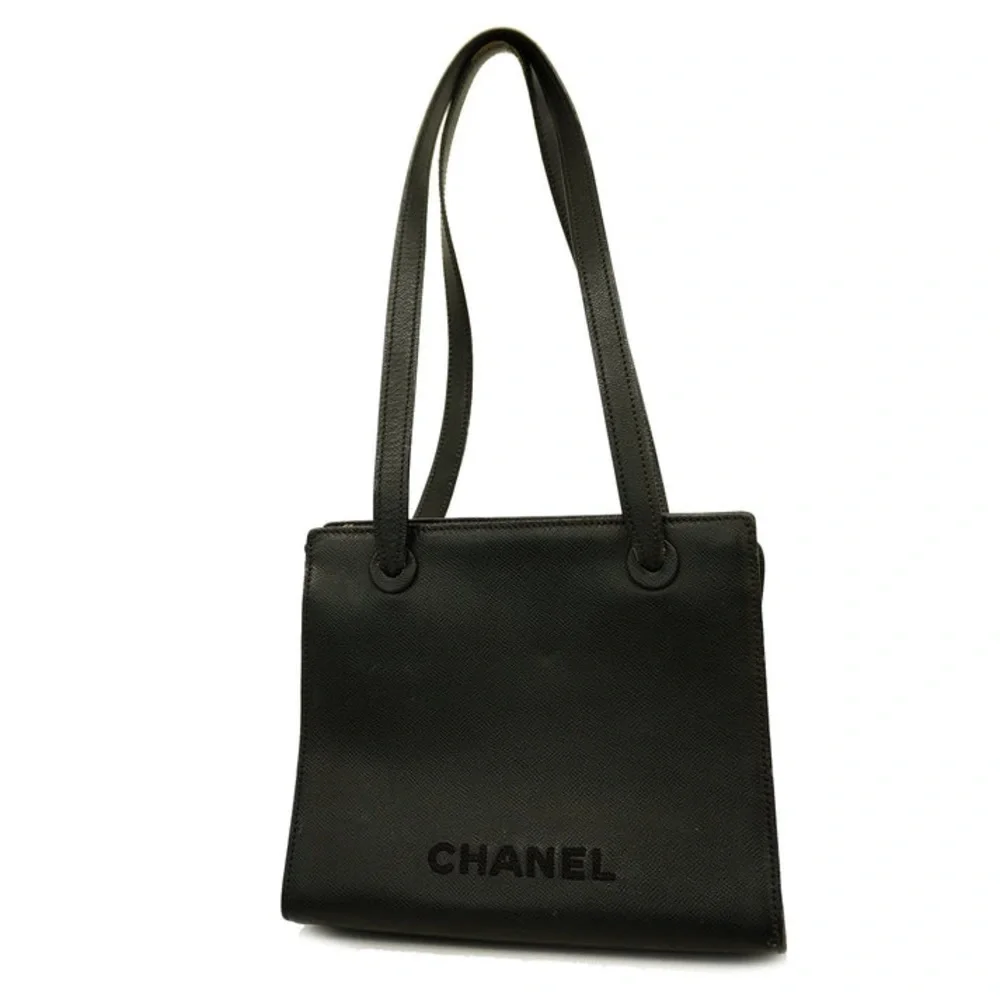 Rare Chanel Vintage Caviar Shoulder Bag - Authentic Black Leather - Picture 3 of 16